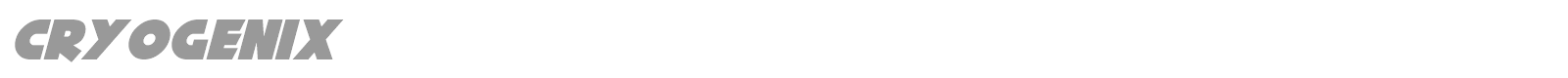 Cryogenix font preview